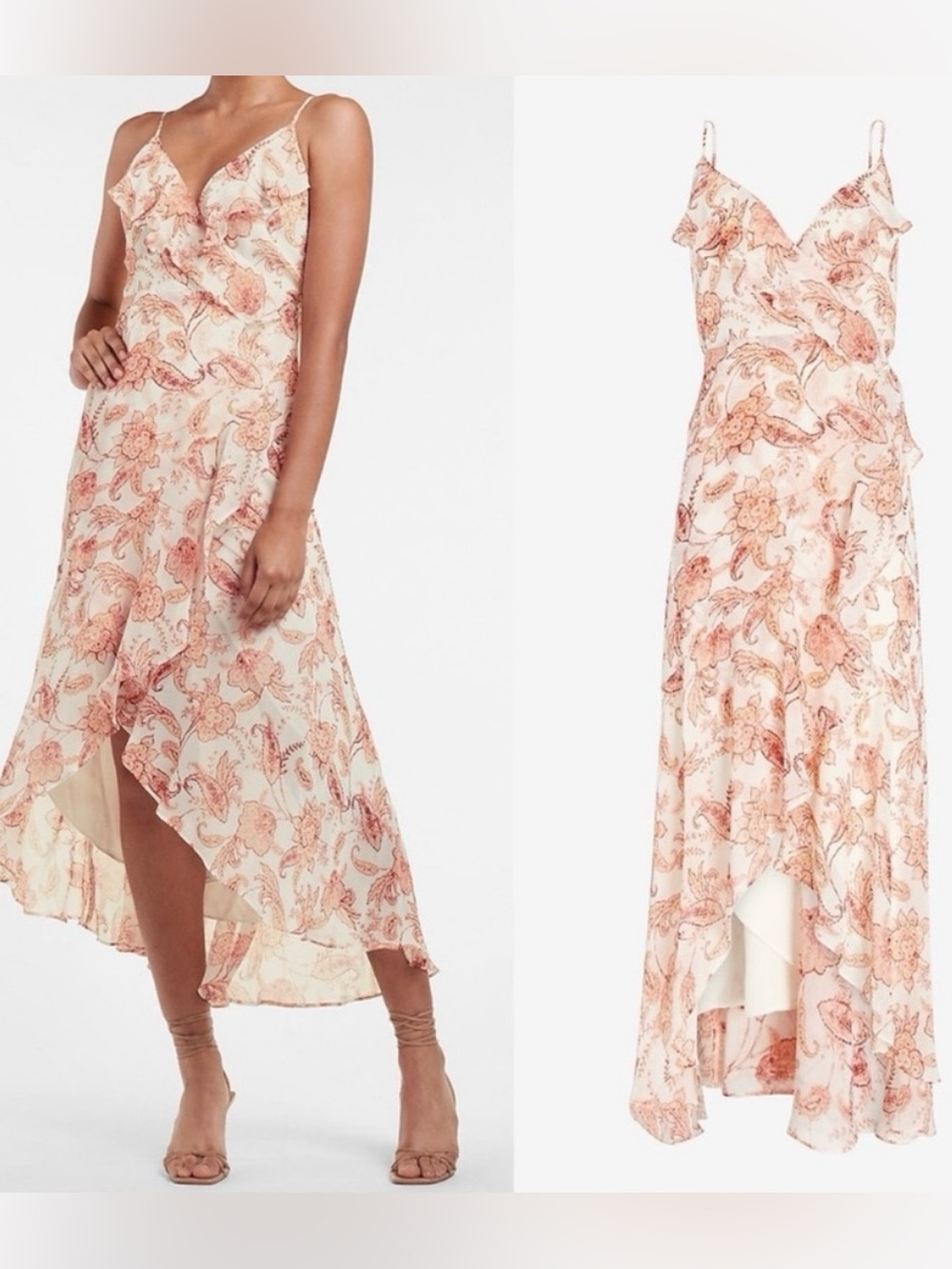 NWT Express XS Paisley High-Low Dress